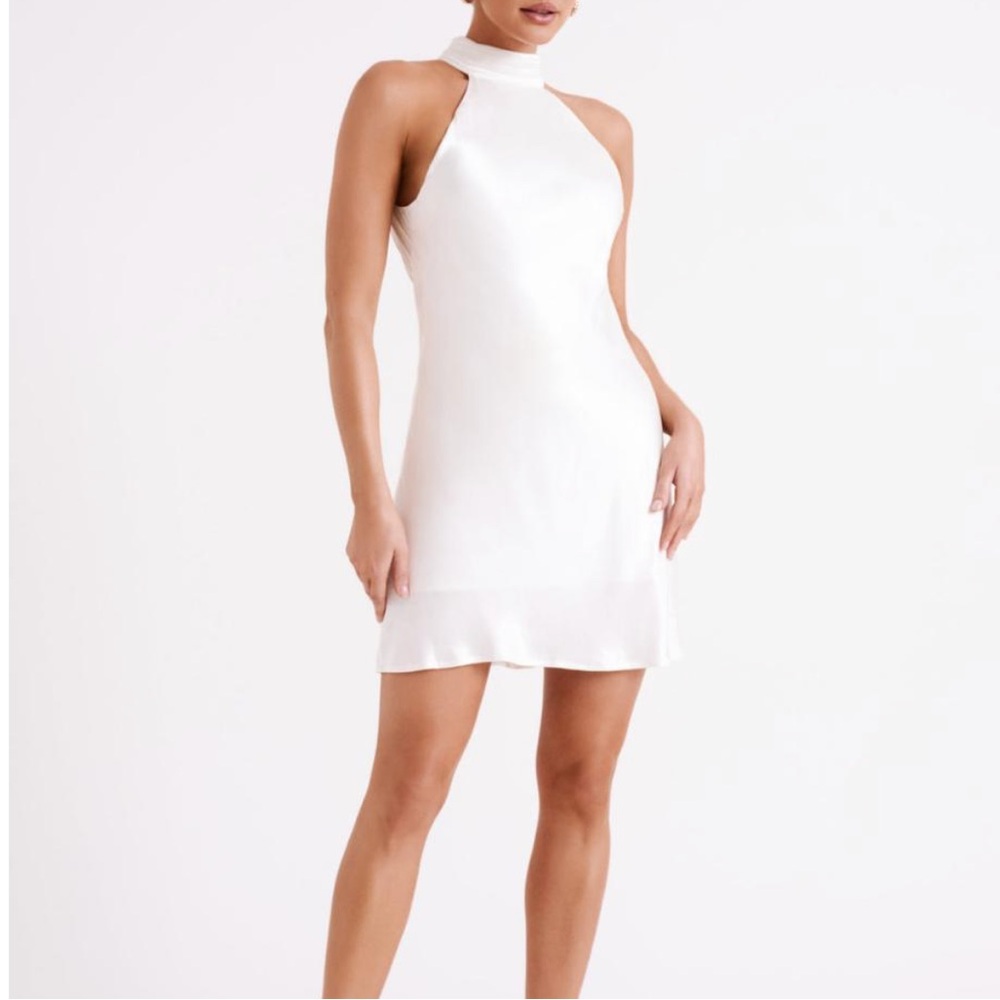 Meshki A Line Mini Dress in White - Claire